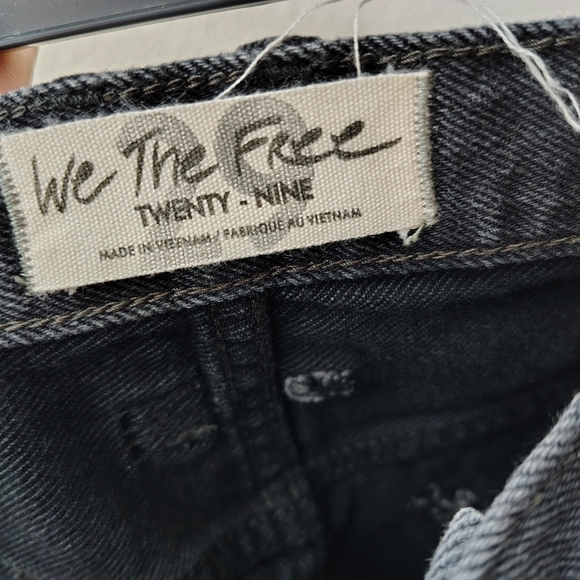 Women's Black Denim Shorts - Picture 2 of 14